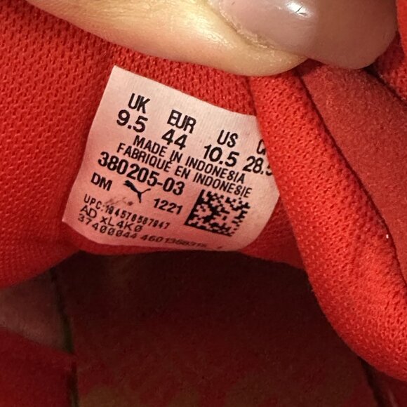 Puma Suede Mid 21 Men's size 10.5 High Risk Red Casual Shoes 380205-03 - Picture 8 of 8